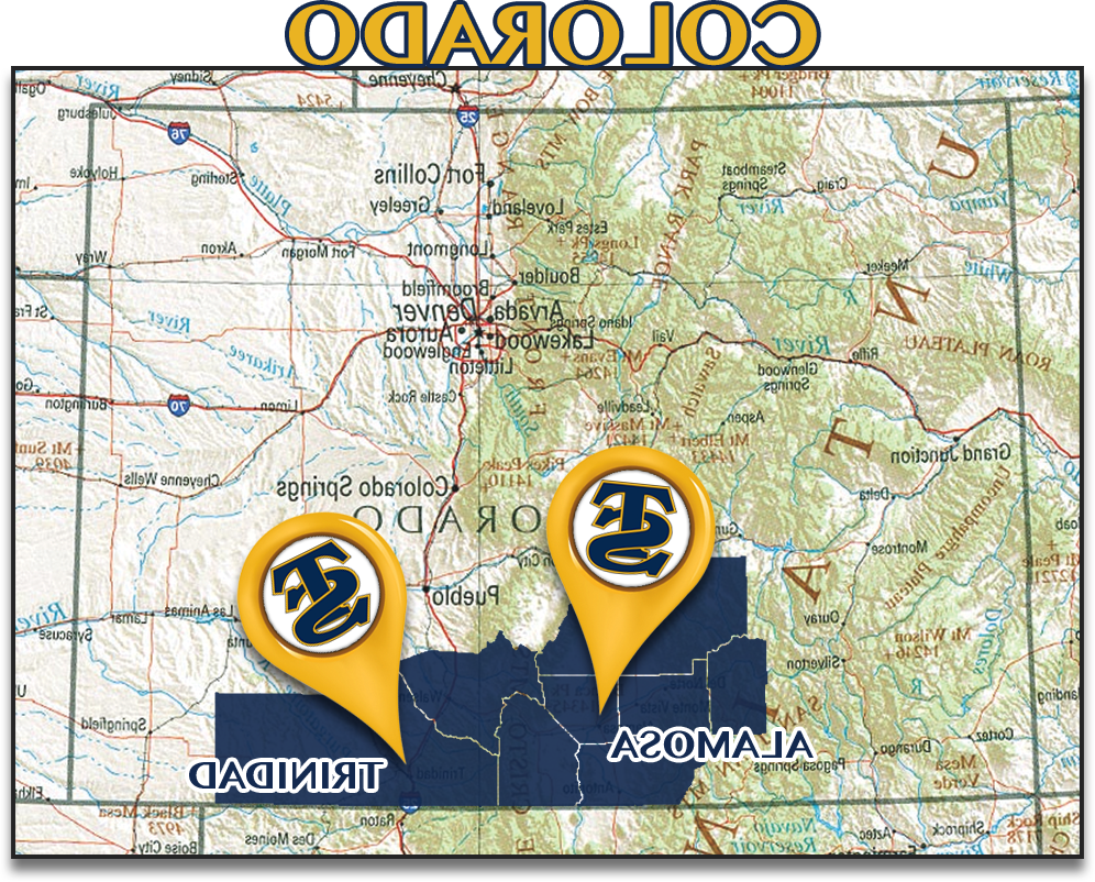Colorado service area map image